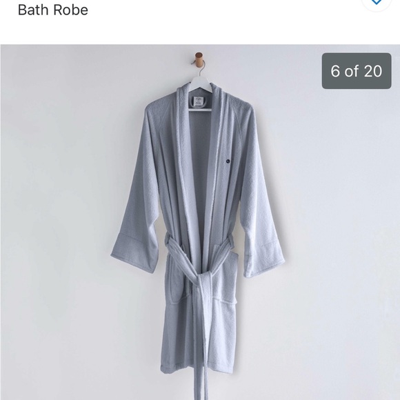 Terry Robe - Soft blue - Picture 8 of 11